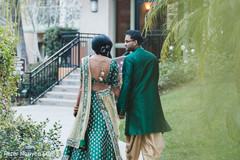Maharani and Indian groom walking Maharani and Indian groom walking