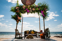 Dreamy Indian wedding ceremony mandap setup. Dreamy Indian wedding ceremony mandap setup.