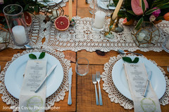 Elegant Indian wedding tableware setup. Elegant Indian wedding tableware setup.