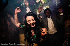 Indian bride rocking the dance floor. Indian bride rocking the dance floor.