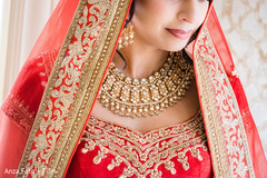 Closeup capture of maharani with her Kundan Polki necklace choker. Closeup capture of maharani with her Kundan Polki necklace choker.