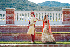 Maharani surprising the groom. Maharani surprising the groom.