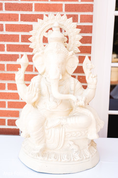 Incredible Indian wedding Ganesha Puja statue decor. Incredible Indian wedding Ganesha Puja statue decor.