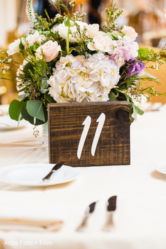 Closeup capture of Indian wedding reception table number. Closeup capture of Indian wedding reception table number.