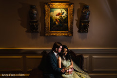 Romantic Indian couple at reception capture. Romantic Indian couple at reception capture.