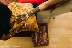 Splendid Indian bride henna art being done. Splendid Indian bride henna art being done.