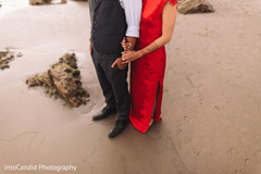Indian bride and groom hand in hand. Indian bride and groom hand in hand.
