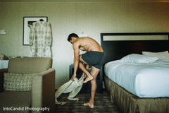 Indian groom getting ready for ceremony. Indian groom getting ready for ceremony.