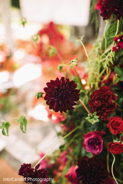 Closeup capture of mandap flowers decorations. Closeup capture of mandap flowers decorations.
