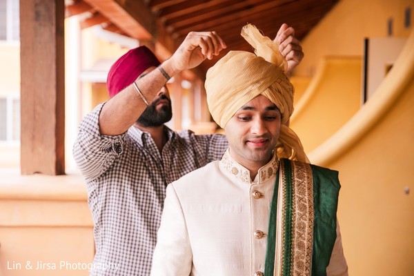 Charming Raja getting ready for his big day.