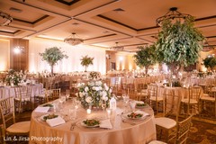 Elegant Indian wedding reception decor. Elegant Indian wedding reception decor.