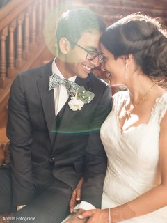 Indian bride and groom tender moment. Indian bride and groom tender moment.