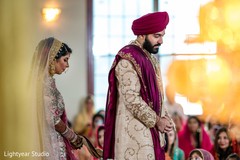 Maharani and Indian groom during the ceremony Maharani and Indian groom during the ceremony