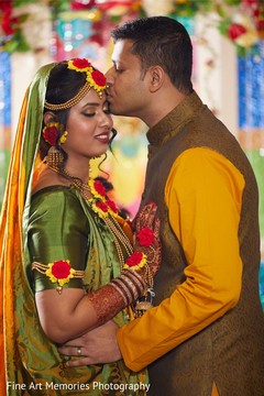 Maharani and Indian groom during the photo shoot Maharani and Indian groom during the photo shoot
