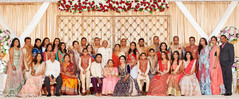 Amazing Indian wedding family portrait. Amazing Indian wedding family portrait.