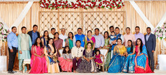 Traditional indian newlyweds and family photo. Traditional indian newlyweds and family photo.