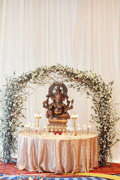 Stunning Indian wedding altar. Stunning Indian wedding altar.
