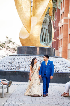 Glamorous indian bride and groom posing Glamorous indian bride and groom posing