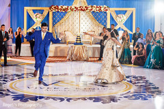 Indian newlyweds' first dance. Indian newlyweds' first dance.