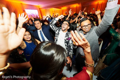 Ecstatic Indian wedding party. Ecstatic Indian wedding party.