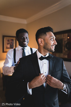 Dashing Indian groom getting ready. Dashing Indian groom getting ready.