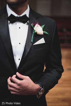 Dashing Indian groom tuxedo suit. Dashing Indian groom tuxedo suit.