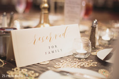 Table reserved sign Table reserved sign