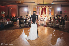 Romantic India bride and groom first dance. Romantic India bride and groom first dance.