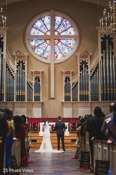Indian couple during their Christian wedding ceremony. Indian couple during their Christian wedding ceremony.