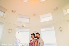 Indian bride and groom romantic first glance. Indian bride and groom romantic first glance.