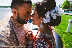Heartwarming Indian bride and groom's first look. Heartwarming Indian bride and groom's first look.