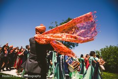 Marvelous Indian groom's baraat procession. Marvelous Indian groom's baraat procession.
