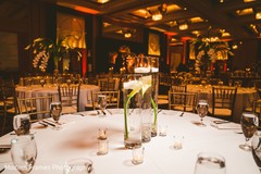 Elegant Indian wedding reception table decor. Elegant Indian wedding reception table decor.