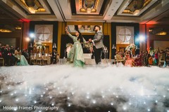 Indian couple at reception dance. Indian couple at reception dance.