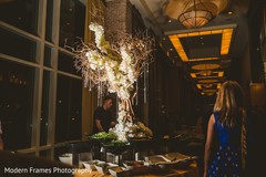 Incredibly elegant Indian wedding table centerpiece decor. Incredibly elegant Indian wedding table centerpiece decor.