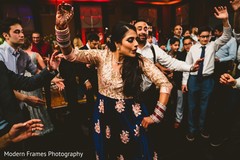Incredible Indian bride dancing at reception. Incredible Indian bride dancing at reception.