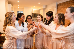 Bridesmaids and Maharanis toasting Bridesmaids and Maharanis toasting