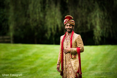 Rajah outdoors on his wedding ceremony outfit. Rajah outdoors on his wedding ceremony outfit.