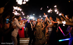 Indian love birds leaving their reception party. Indian love birds leaving their reception party.