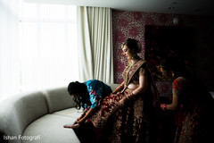 Lovely Indian bride getting her anklets on. Lovely Indian bride getting her anklets on.