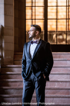 Groom posing for pictures Groom posing for pictures