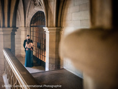 Bride and groom having a romantic moment Bride and groom having a romantic moment
