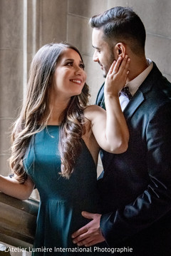 Stunning couple during the photo shoot Stunning couple during the photo shoot