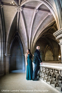 Elegant couple during the photo shoot Elegant couple during the photo shoot
