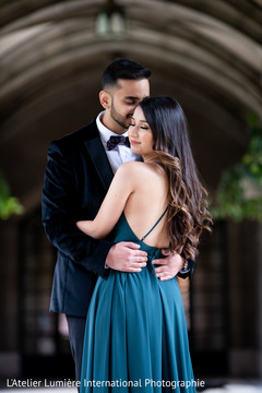Indian bride and groom hugging during the photo shoot Indian bride and groom hugging during the photo shoot
