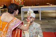Indian groom at his wedding ceremony ritual. Indian groom at his wedding ceremony ritual.