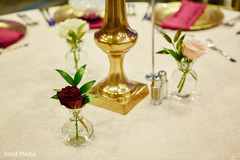 Lovely Indian wedding table roses decorations. Lovely Indian wedding table roses decorations.