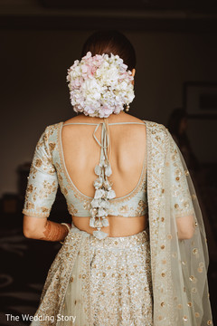 Elegant Indian bridal ceremony hair style. Elegant Indian bridal ceremony hair style.