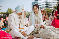 Lovely Indian couple at wedding ceremony. Lovely Indian couple at wedding ceremony.
