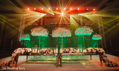 Stunning Indian wedding stage decoration. Stunning Indian wedding stage decoration.